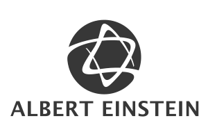 Logo Hospital Albert Einstein, cliente Folhetim